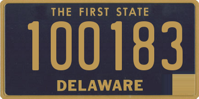 DE license plate 100183