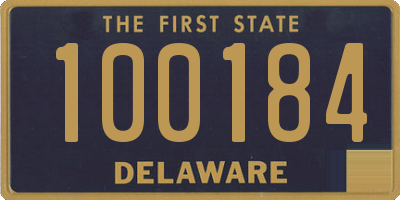 DE license plate 100184