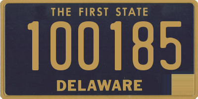 DE license plate 100185