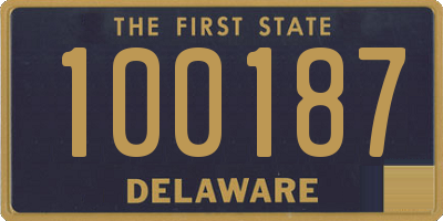 DE license plate 100187