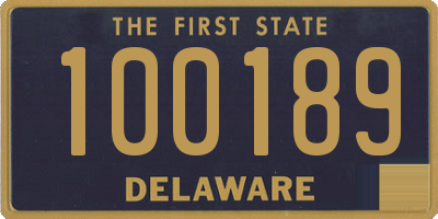 DE license plate 100189