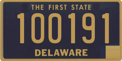 DE license plate 100191