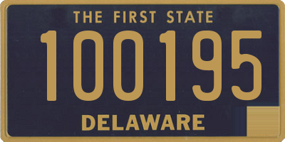 DE license plate 100195