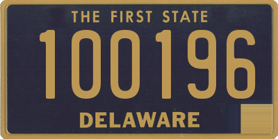 DE license plate 100196