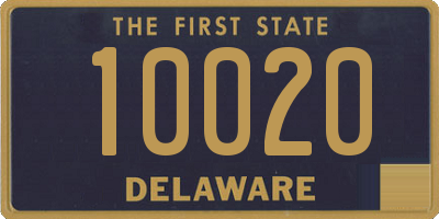 DE license plate 10020