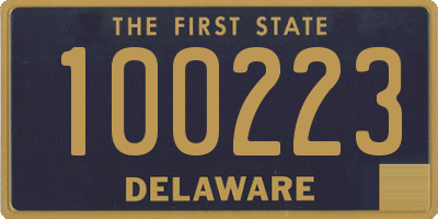 DE license plate 100223