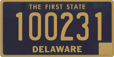 DE license plate 100231