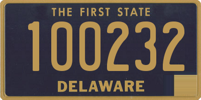 DE license plate 100232