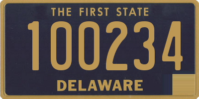 DE license plate 100234