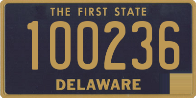 DE license plate 100236
