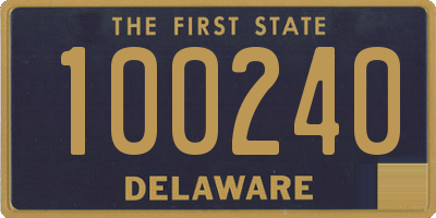 DE license plate 100240
