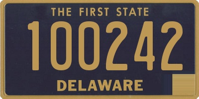 DE license plate 100242