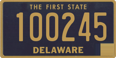 DE license plate 100245