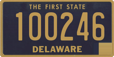 DE license plate 100246
