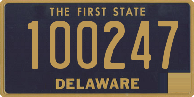 DE license plate 100247