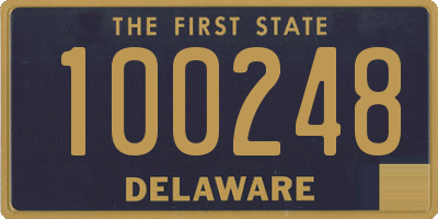 DE license plate 100248
