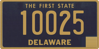 DE license plate 10025