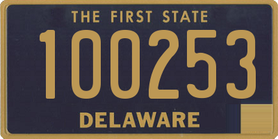 DE license plate 100253