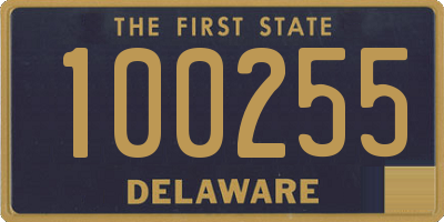DE license plate 100255