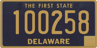 DE license plate 100258