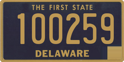 DE license plate 100259