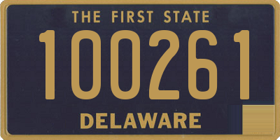 DE license plate 100261