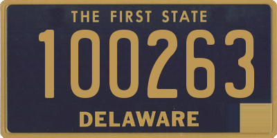DE license plate 100263