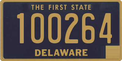 DE license plate 100264