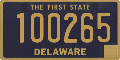 DE license plate 100265