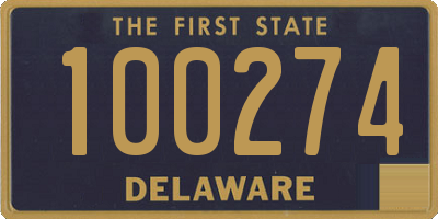 DE license plate 100274