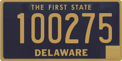 DE license plate 100275