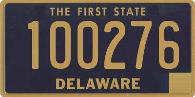 DE license plate 100276