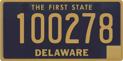 DE license plate 100278