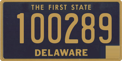 DE license plate 100289