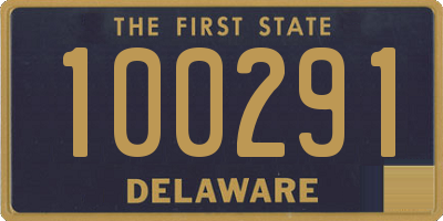 DE license plate 100291