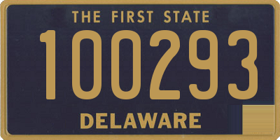 DE license plate 100293