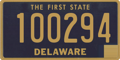 DE license plate 100294