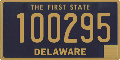 DE license plate 100295