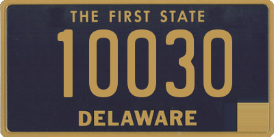 DE license plate 10030