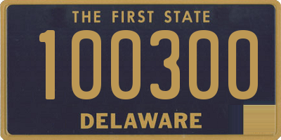 DE license plate 100300