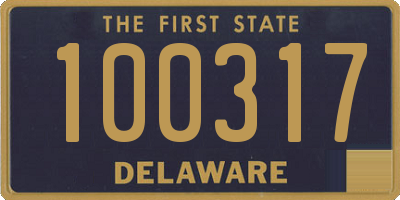 DE license plate 100317
