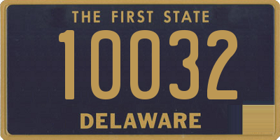 DE license plate 10032