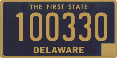 DE license plate 100330
