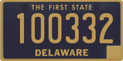 DE license plate 100332