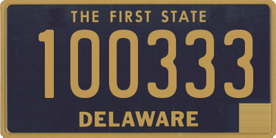 DE license plate 100333