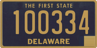 DE license plate 100334