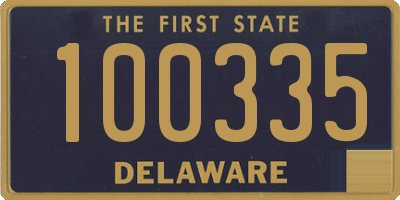 DE license plate 100335