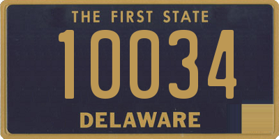 DE license plate 10034