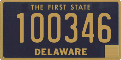 DE license plate 100346