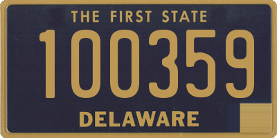 DE license plate 100359